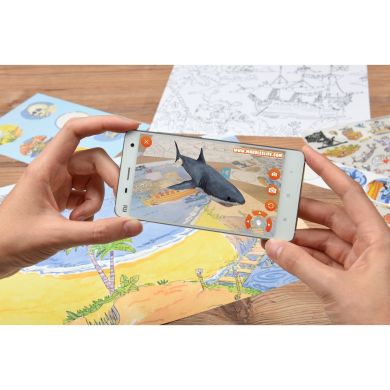 Набір перекладних наліпок Scribble Down з онлайн додатком Острів піратських скарбів SD/20