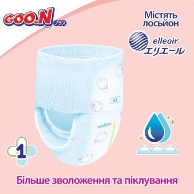 Трусики-подгузники Goo.N Plus для детей 9-14 кг (размер L, унисекс, 44 шт) 843340 4902011843408