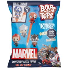 Коллекционная фигурка-тепер SAMBRO серии Bop n Tops МАРВЕЛ (1 фигурка, 21 вид в ассорт.) MAR-6468-CDU-KV-FO