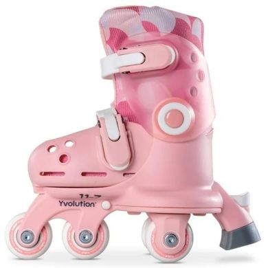 Роликові ковзани Yvolution Twista, розмір 30-34, рожевий YC01P4