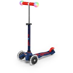 Самокат Micro серии Mini Deluxe Magic Темно-синий (до 50 кг, трехколесный, свет) Micro MMD149