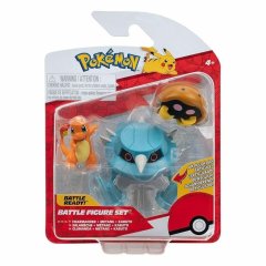 Набір ігрових фігурок POKEMON W17 КАБУТО, ЧАРМАНДЕР, МЕТАНГ (на підставці) PKW3052