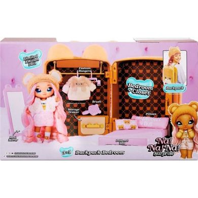 Игровой набор с куклой Na! Na! Na! Surprise 3в1 Рюкзачок спальня Сары Снаглз 575702