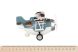 Самолет металический инерционный Same Toy Aircraft cиний со светом и музыкой SY8015Ut-4