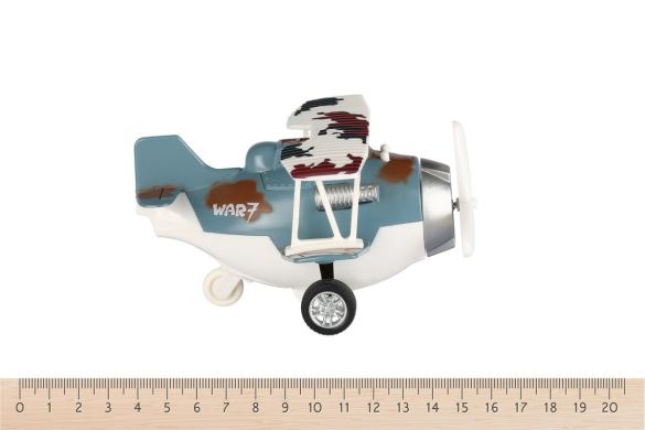 Самолет металический инерционный Same Toy Aircraft cиний со светом и музыкой SY8015Ut-4