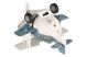 Самолет металический инерционный Same Toy Aircraft cиний со светом и музыкой SY8015Ut-4