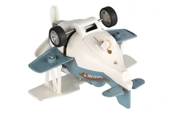 Самолет металический инерционный Same Toy Aircraft cиний со светом и музыкой SY8015Ut-4