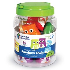 Учебный игровой набор В мире животных Радужные Совушки Learning Resources LER6711, Разноцветный