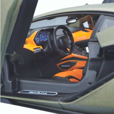 Автомодель Lamborghini Sian FKP 37 (матовий зелений металік, 1:18) Bburago 18-11046G