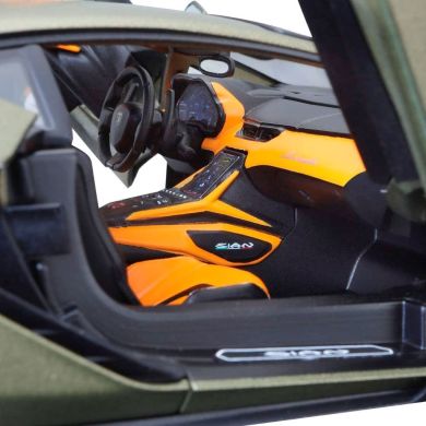 Автомодель Lamborghini Sian FKP 37 (матовий зелений металік, 1:18) Bburago 18-11046G