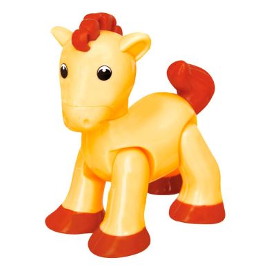 Игрушка-трещотка Kiddieland Домашние животные Лошадка 056929, Оранжевый