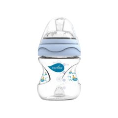 Бутылочка для кормления антиколиковая Nuvita Mimic 150 мл 0м + голубая NV6010Blue, Голубой