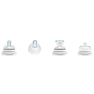 Бутылочка для кормления антиколиковая Nuvita Mimic 150 мл 0м + голубая NV6010Blue, Голубой
