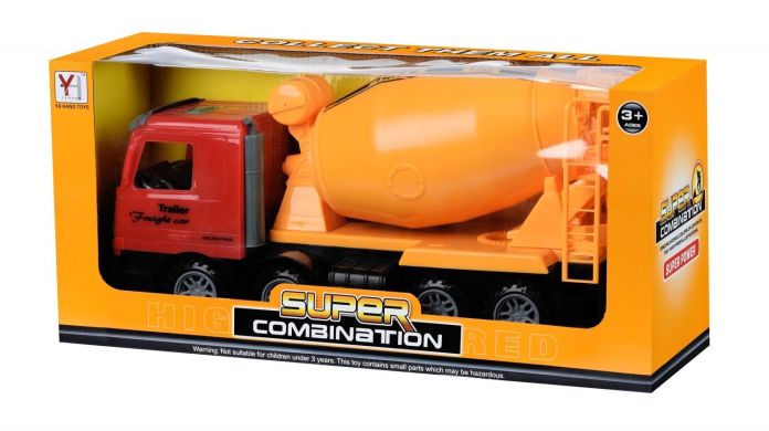 Спецтехника Same Toy инерционная Combination Бетономешалка Красная 98-85Ut-1
