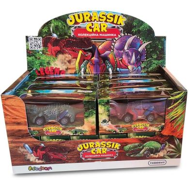 Колекційна машинка в коробочці JURASSIK CAR (у диспл.) 14/CN23