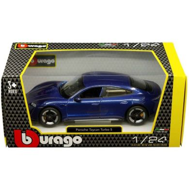 Автомодель Porsche Taycan Turbo S (ассорти синий, белый, 1:24) Bburago 18-21098
