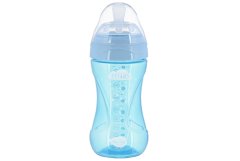 Детская Антиколиковая бутылочка Nuvita Mimic Cool 250 мл голубая NV6032SKY, Голубой
