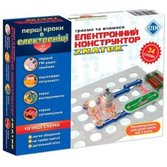 Электронный конструктор Znatok Первые шаги в электронике, 34 схемы С REW-K062