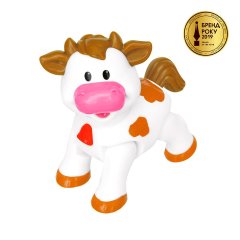 Игрушка Kiddieland Коровка со звуком трещотки 056960, Разноцветный