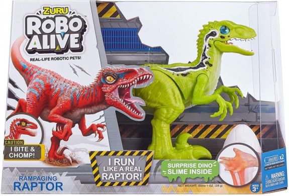 Интерактивная игрушка Pets & Robo Alive Зелёный Велоцираптор 25289G