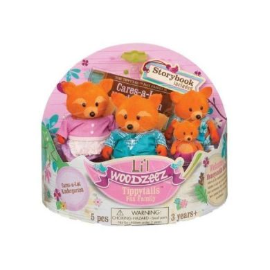 Набор фигурок Li'l Woodzeez Семья Лисичек 6092M