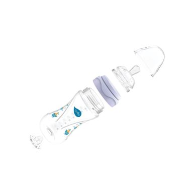 Бутылочка для кормления антиколиковая Nuvita Mimic 150 мл 0м + розовая NV6010, Розовый