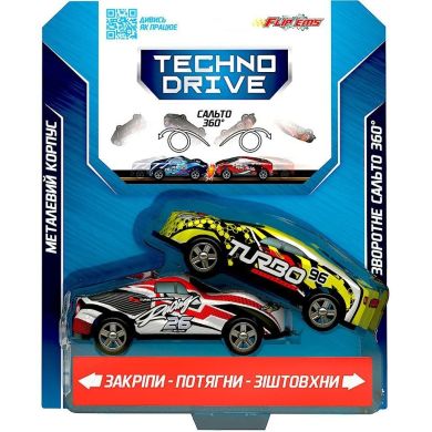 Набір ігрових машинок Flip'ems КРУТИЙ ПЕРЕВОРОТ (2 шт., асорті) 1311