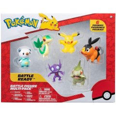 Набор игровых фигурок POKEMON W6 СЕБАЛАЙ, ЭКСЬЮ, СНАЙВИ, ТЕПИГ, ОШАВОТТ, ПИКАЧУ PKW3062