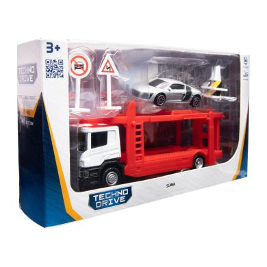 Ігровий набір &ndash; Автоперевізник Scania (автоперевізник, машина, аксес.)