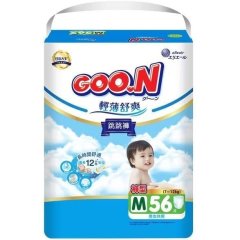 Трусики-подгузники GOO.N Slim & Comfortable для детей 7-12 кг (размер 3(M), унисекс, 56 шт) 21001091, M