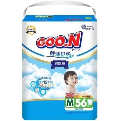 Трусики-подгузники GOO.N Slim & Comfortable для детей 7-12 кг (размер 3(M), унисекс, 56 шт) 21001091, M