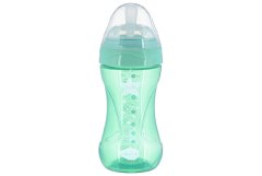 Детская Антиколиковая бутылочка Nuvita Mimic Cool 250 мл зеленая NV6032GREEN, Зелёный