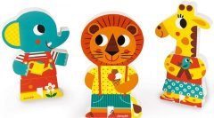 Игровые фигурки Janod магнитные Животные в зоопарке J08030, Разноцветный