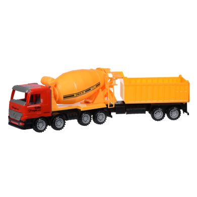Машинка инерционная Same Toy Super Combination Бетономешалка с прицепом 98-86Ut-1