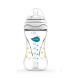 Бутылочка для кормления антиколиковая Nuvita Mimic 250 мл 3м + белая NV6030White, Белый