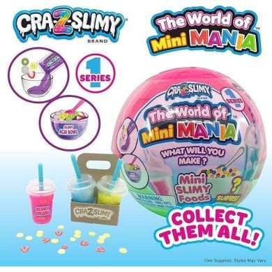 Слайм Cra-Z-Art World Mini Mania набор в шаре, S0 60160CRA
