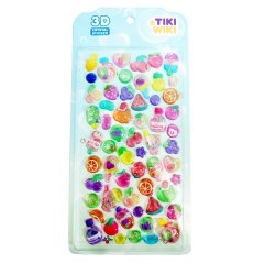 Набір 3D-наліпок Tiki Wiki серії Crystal &ndash; Тікі фрукти S2