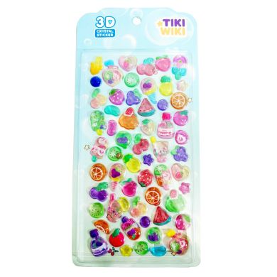 Набір 3D-наліпок Tiki Wiki серії Crystal &ndash; Тікі фрукти S2