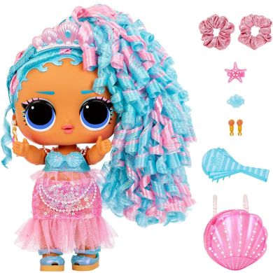Игровой набор с мегакуклой L.O.L. SURPRISE! серии Big Baby Hair Hair Hair КОРОЛЕВА ВСПЛЕСК 579724