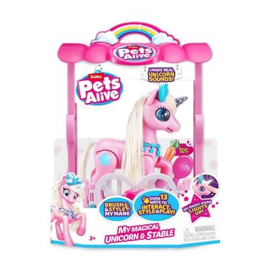 Интерактивный игровой набор PETS ALIVE S2 ВОЛШЕБНЫЙ ЕДИНОРОГ В ДОМЕ 9545