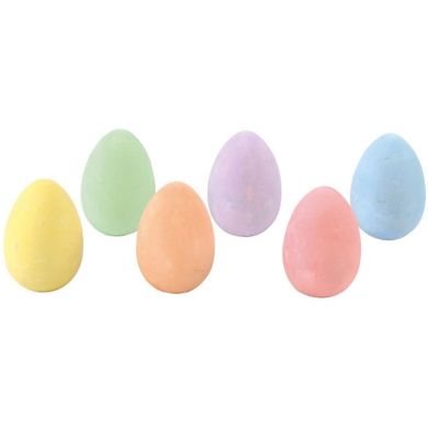 Набор цветного мела для рисования в форме яйца.