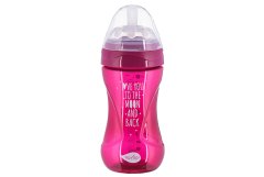 Детская Антиколиковая бутылочка Nuvita Mimic Cool 250 мл пурпурная NV6032PURPLE, Пурпурный