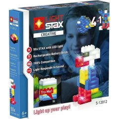 Конструктор Light Stax Creative, с LED-подсветкой и датчиком звука, 4 в 1 LS-S12012