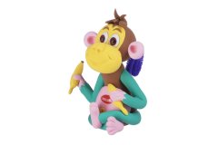 Масса для лепки Paulinda Monkey World обезьяна с глазами PL-081537-1