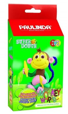 Масса для лепки Paulinda Monkey World обезьяна с глазами PL-081537-1