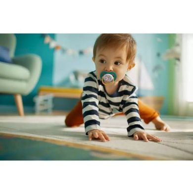 Пустушка ортодонтична Ultra Air Animal для хлопчиків, від 6 до 18 місяців, 2 шт, Avent SCF080/07