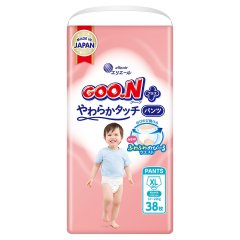Трусики-підгузки Goo.N Plus для дітей (розмір 5(XL), 12-20 кг, 38 шт.)