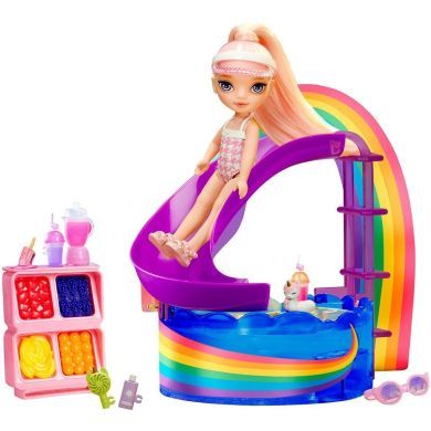 Ігровий набір з лялькою RAINBOW HIGH серії Littles ВЕСЕЛКОВЕ СВЯТО В БАСЕЙНІ (з аксес.) 522249