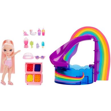 Ігровий набір з лялькою RAINBOW HIGH серії Littles ВЕСЕЛКОВЕ СВЯТО В БАСЕЙНІ (з аксес.) 522249