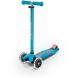 Самокат MICRO серії Maxi Deluxe LED &ndash; АКВА (до 50 kg, триколісний, світло) Micro MMD078